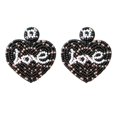 thumbnail image 1 of Handwoven Beaded Love Earrings And Heart Shaped Studs, 1 of 7