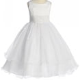 thumbnail image 5 of Dreamer P Girls Lace Trim Sleeveless Flower Tulle Dress, Size 16, 5 of 7
