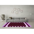 thumbnail image 3 of Ahgly Company Indoor Rectangle Abstract Purple Contemporary Area Rugs, 2' x 4', 3 of 4