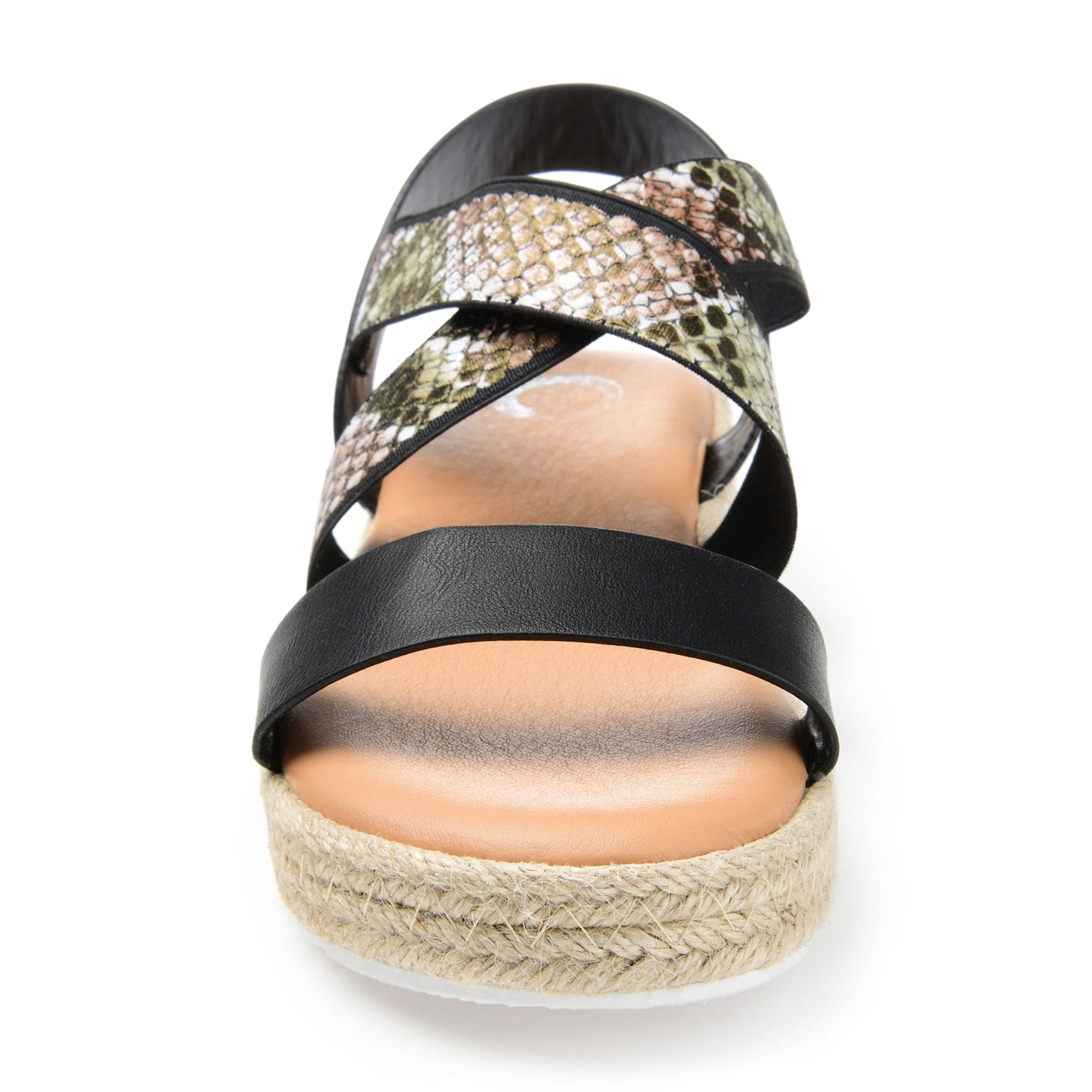 Journee Womens Caroline Strappy Espadrille Sandals