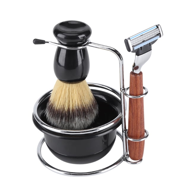 Wooden Handle, Producing The Richest Lather, The Set With A Special Bowl, For Brush Set