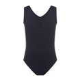thumbnail image 3 of iEFiEL Girls Ballet Gymnastics Basic Leotard with Chiffon Wrap Skirt Black 5-6, 3 of 4