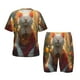 thumbnail image 1 of Balery Sunshine Flower Meditating Cat Conjunto de Pijama Infantil de Manga Corta con Estampado – Ropa de Dormir de Algodón Suave-Small, 1 of 6