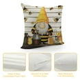 thumbnail image 4 of COMIO Bee Gnome Throw Pillow Covers , Sunflower Daisy Floral Pillow Covers Kids Boys Girls, Honeycomb Honey Can Cushion Cases for Sofa Bed Couch, Farmhouse Cartoon Decorative Pillow Covers, 4 of 5