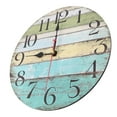 thumbnail image 3 of Reloj de pared vintage, reloj decorativo que no hace tictac, para sala de estar, hogar, oficina, decoración de pared (estilo 2), 3 of 10