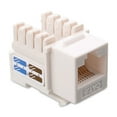 thumbnail image 2 of Cable Matters [UL Listed] 25-Pack 10Gbps Cat6 Keystone Jacks, RJ45 Keystone Jack, Ethernet Keystone Jack in White with Keystone Punch-Down Stand for Patch Panel and Wall Plate, 2 of 8