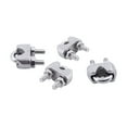 thumbnail image 1 of 8Pcs Stainless Steel Cable Clip Saddle Clamp for 5/32 Inch 4mm Wire Ropes, 1 of 7
