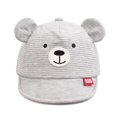 thumbnail image 2 of Bonita gorra de oso para bebé, gorro de algodón para primavera y verano, para niño y niña, GRIS, 40-, 2 of 5