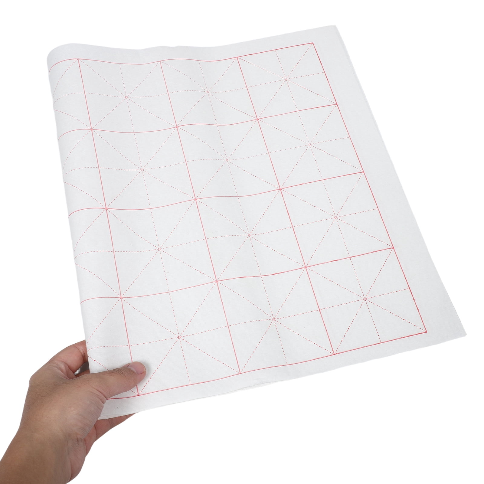 OUNONA Chinese Xuan Paper Semi- Grid Sheets for Daily Practice and Artistic Writing