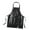 Black, variant on Work Apron Cooking Apron PU Leather Oil Resistant Six Pockets Lightweight for Waiter Barbecue Restaurant