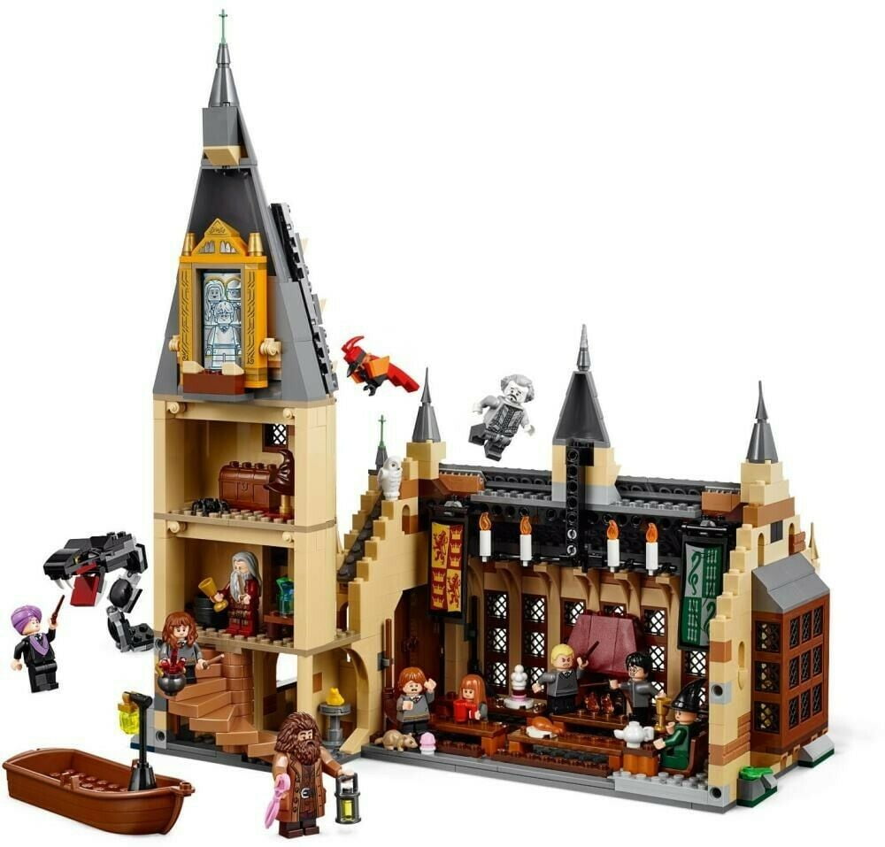 Hermione Granger 878 Pieces LEGO Harry Potter Hogwarts Great Hall 75954 Building Kit and Magic Castle Toy Draco Malfoy and Hagrid Fantasy Creatures 