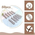 thumbnail image 4 of LQQBOX Spiral Bobby Pins Brown, 50 Pcs Spin Pins for Hair (1.97 Inch), Spiral Hair Pins for Buns, Non Scratched Twist Screw Hair Pins for Women Girls and Kids, 4 of 7