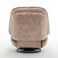 thumbnail image 6 of Aukfa Swivel Gliding Recliner Chair, Rocking Chair Lazy Chair W/ Mobile Phone Holder,Velvet,Light Brown, 6 of 8