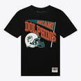 thumbnail image 3 of Women's Mitchell & Ness  Black Miami Dolphins Team Dynamic Boyfriend T-Shirt, 3 of 4