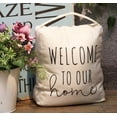 thumbnail image 2 of Parisloft Welcome to Our Home Fabric Doorstop with Handle, 7.875 x 4.75 x 9 inches, 2 of 7