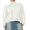 White, variant on JYYYBF Women Turtleneck Sweater Casual Long Sleeve Solid Color Loose Fit Knitwear Winter Knit Pullover Tops