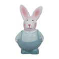 thumbnail image 2 of Aufmer Cute Mini Resin Bunny Figurine Easter Rabbit Statue Decorative Ornament For Tabletop Shelf Mantel Home Centerpiece Spring Holiday Party Favors Resin, Blue, 2 of 6