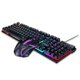 thumbnail image 3 of Juegos de teclado mecánico con cable retroiluminado con LED Rgb para juegos + juegos de ratón para PC y portátil, 3 of 5