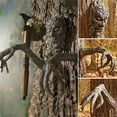 thumbnail image 4 of BLEEUS Tree Bark Face Halloween Outdoor Garden Statue Sculpture Decor Halloween Essential, 4 of 8