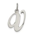 thumbnail image 1 of 925 Sterling Silver Dainty Letter V Initial Name Monogram Necklace Charm Pendant, 1 of 6