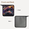thumbnail image 2 of Sikiie Explosive Fluid Splash Art Pot Holders Kitchen Insulation Mats Heat Resistant Pot-Holder Oven Anti-Scald Pads for Cooking Baking, 7.1*7.1inch, 2 of 8