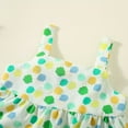 thumbnail image 4 of LUOGENLI Little Girl Outfits Size 9/10 Girls Toddler Summer Casual Sleeveless Prints Dress Dance Party Dresses Holiday Beach Clothes Girl Summer Outfits Size 8-10 Green 12-18 Months, 4 of 9