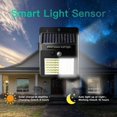 thumbnail image 3 of Luz solar para exteriores [luz solar de 3 modos con sensor de movimiento, luz solar LED superbrillante para exteriores, luz de pared de seguridad inalámbrica para jardín, patio, ga, 3 of 5