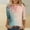 Pink#1, variant on Plus Size 3/4 Sleeve Tops for Women,Women Fashion Casual Printed Round Neck Three Quarter Sleeve 3/4 Sleeve T-shirt Loose White XXXL