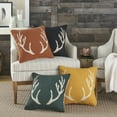 thumbnail image 5 of Mina Victory Lifestyle Woven Antlers Yellow 18" x 18" Area Rug, (18x18), 5 of 6
