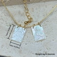 thumbnail image 3 of Jesus And Virgin Mary 14k Gold Plated Chain Scapulars Necklace,God And Mother Of God Virgin Mary Pearl Faith Miraculous Medal Necklace, 3 of 6