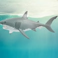thumbnail image 2 of TINGYI Big Sea Life Soft Great White Shark Model Action Figures Ocean Animals Big Shark Collection Toy For Kid Gift 1 pack, 2 of 5