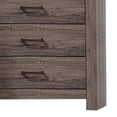 thumbnail image 4 of Rustic Tall Dresser 5 Drawer Chest - Oak Gray Finish, Bar Handles, 49 Inch Wide, 4 of 5
