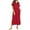 Wine Red, variant on GaThRRgYP Women's Short Sleeve Mini Dress,Women's Nightshirt Short Sleeve Nightgown Ultra-Soft Full Length Sleepwear Dress