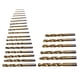 thumbnail image 4 of Brocas recubiertas de titanio, 25 piezas Brocas helicoidales Brocas helicoidales doradas Juego de brocas helicoidales Características mejoradas, 4 of 8