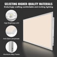 thumbnail image 4 of VEVOR 2 Pack 2x4FT LED Flat Panel Light, 6000LM 50W, Surface Mount LED Drop Ceiling Light Fixture with Adjustable Color Temperature 3500K/4000K/5000K, for Home Office Classroom, Tested to UL Standards, 4 of 9