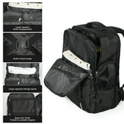Travelhouse Travel Backpack for Men & Women Hiking Outdoor Carry On with Packing Cubes(Black)