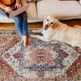 thumbnail image 5 of TWINNIS Boho Area Rug Vintage Rug Anti-Slip Persian Carpet for Living Room Bedroom,Orange,6'x9', 5 of 7