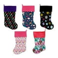 thumbnail image 3 of Christmas Velvet Stocking, "Christmas Party Group" **Choose from 5 different patterns!**, 3 of 3