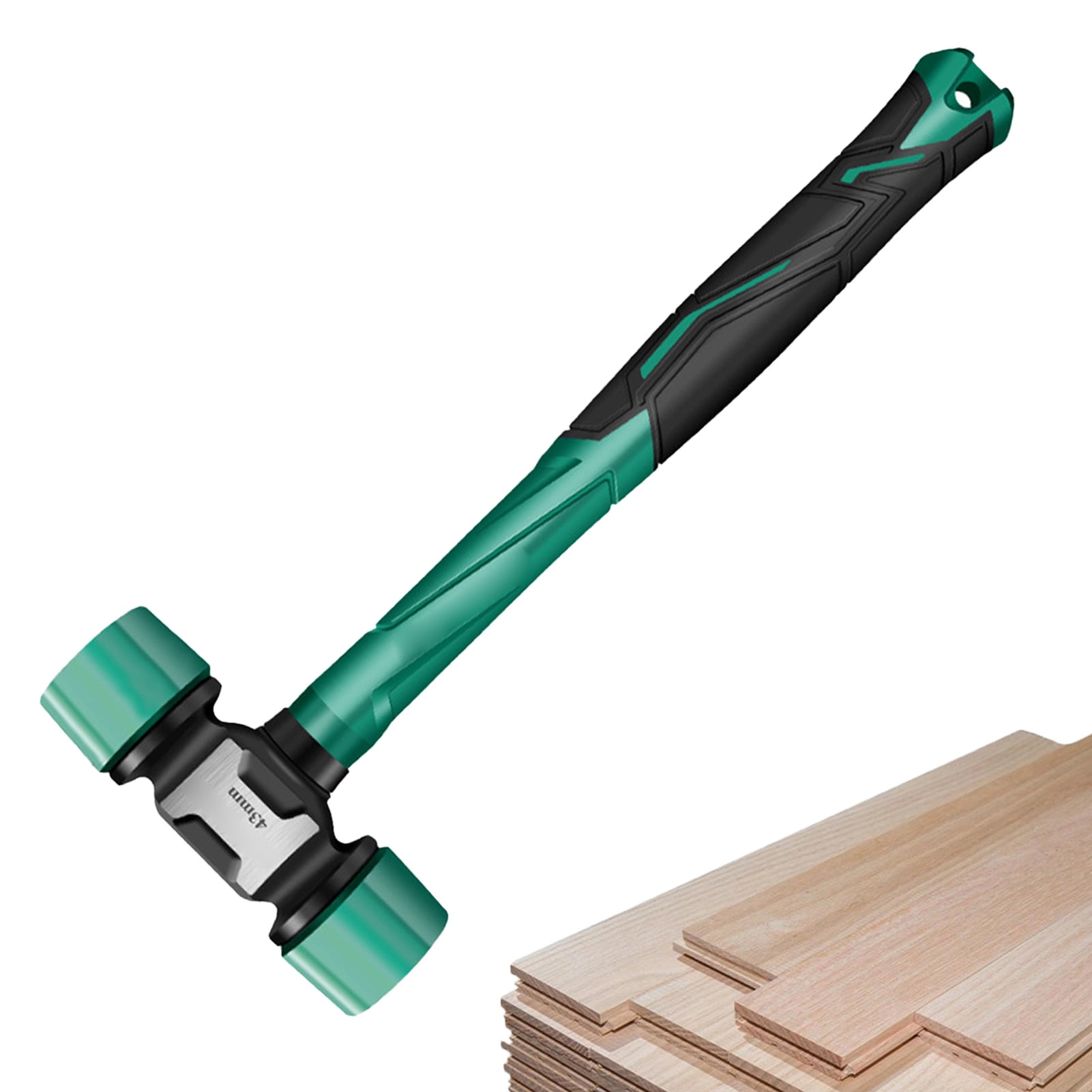 Rubber Hammer, Non Slip Hammer Mallet for Dorm Bed, Heavy Duty Rubber Hammer Heads, Ergonomic Grip Handle, Portable Double sided Soft Mallets