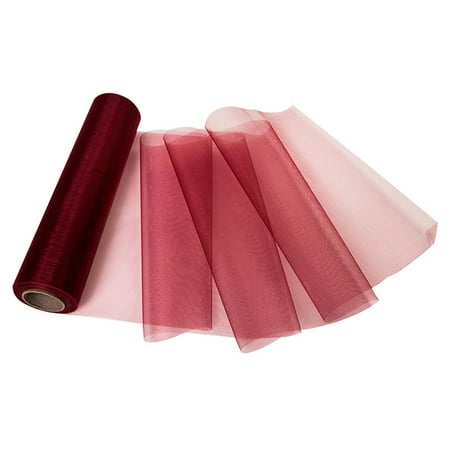Tulle Roll Sheer Organza Roll Wedding Chair Bow Sash Table Runner Party Decor