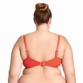thumbnail image 5 of Curve Muse Womens Plus Size Minimizer Underwire Unlined Bra with Embroidery Lace-2Pack-BUTTERMILK, CHERRY TOMATO-34DDD, 5 of 6