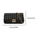thumbnail image 2 of Bolso cuadrado de cuero de PU Bolso de hombro acolchado para mujer con bolso de cadena Bolso hobo, 2 of 9