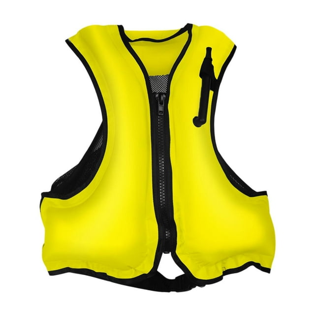 Chaleco Inflable, Equipo De Ayuda Para , Actividades Al Aire Libre, Pesca, Amarillo