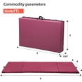 thumbnail image 2 of YRLLENSDAN Large Gymnastics Mat Folding Gym Mat for Kids Leather Tumbling Mat for Gymnastics for Home Schooling and Daycare Cheer Mat Thick Exercise Mat for Home Workout 4×8 ft,Red, 2 of 7