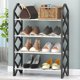 thumbnail image 5 of Organizador de zapatero Estante de almacenamiento metálico de 4 niveles | Polipropileno blanco y tubo de acero | Ahorro de espacio para dormitorio, armario, entrada, dormitorio | 22,8 x 16,53 x 7,28, 5 of 5