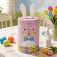 thumbnail image 2 of AURIGATE Easter Bunny Tin Canister 4.13×6.3in, Cute Rabbit Shaped Metal Storage Container, Festive Candy Jar & Gift Box for Easter & Spring, 2 of 6