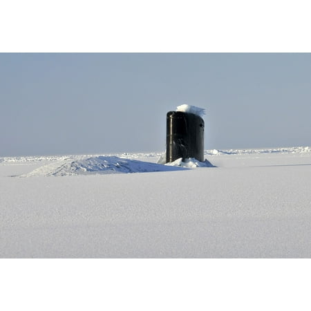 - Canvas Print Winter Arctic Submarine Snow Sub Ocean Boat Sea Stretched Canvas 10 x 14