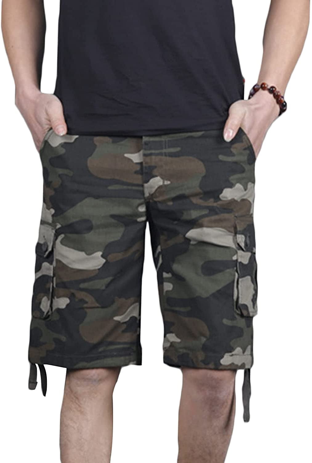 Camo Hiking Shorts Twill Cotton 