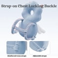 thumbnail image 3 of Mochila Ajustable para la Cabeza del Bebé Suave y Transpirable con Rodilleras Seguras, 3 of 7