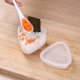 thumbnail image 2 of Molde para hacer bolas de arroz en forma de triángulo grande y pequeño, molde para sushi, 2 moldes para bento para niños, herramientas para hacer sushi con arroz Laver, 2 of 6